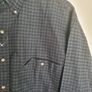 mens GANT shirt Cambridge Plaid 100% cotton check shirt navy Size Large  long sleeve heavy BRAND NEW BNWT Image 3