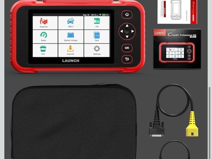 LAUNCH OBD2 Code Reader CRP123x V3.0 OBD2 Scanner, OBD2 Diagnostic Tool with 4 System ENG/ABS/SRS/AT Diagnosis, 7 Reset Throttle/Oil/SAS/DPF/ABS/Brake/BMS Auto, Lifetime Software Update