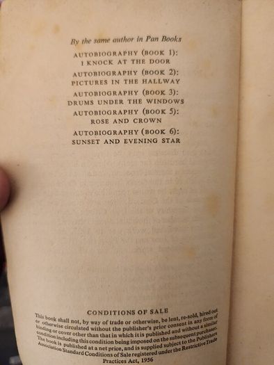 Sean O' Casey Inishfallen,fare Thee Well Autobiography Book 4 1917-1926. Paperback In Good Condition.
