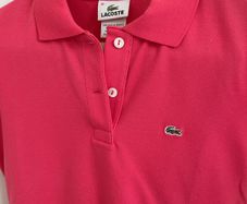 Lacoste ladies pink polo Size 38