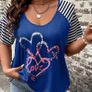 BNWT Blue Striped Top size 18 Image 3