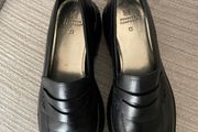 Next Black Leather Chunky Sole Loafers - Size 40 - New
