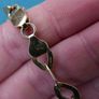 Vintage Sterling Silver 925 Gold Plated Very Long and Heavy Necklace length 19" - weight 32g Image 7