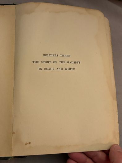 Antique Soldiers Three Etc. By Rudyard Kipling 1911