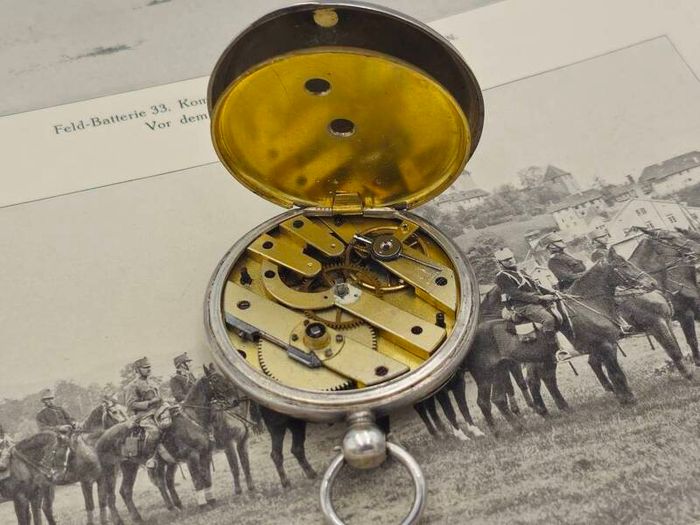 1800s Silver Swiss Made Key Pocket Watch for Restoration