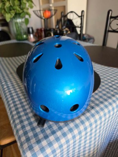 Micro metalic blue Bike/Scooter Helmet