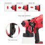 BRAND NEW Electric Paint Spray Gun Tools 18V 550W 3 Nozzle Large Capacity Portable Painting Sprayer Gun Airbrush Image 3