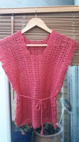 Coral Crochet Top