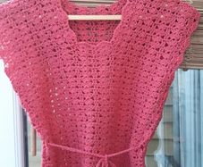 Coral Crochet Top