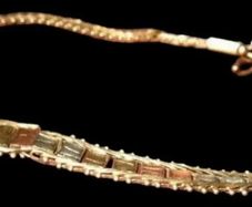 Vintage 9ct Gold Tri-Colour Bracelet