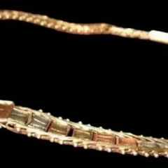 Vintage 9ct Gold Tri-Colour Bracelet