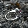 Vintage 1979 Ruby & Diamond Ring - 18ct Image 8