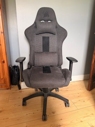 Corsair Tc100 Relaxed Gaming Chair - Grey & Black