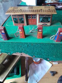 1930 garage toy tin plate