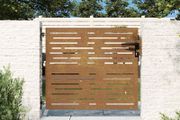 Garden Gate 85 x 75 cm Powder-coated steel Black Lockable