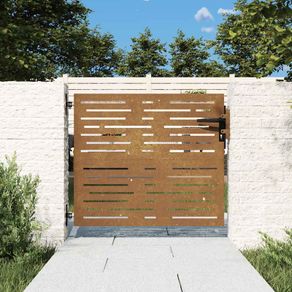 Garden Gate 85 x 75 cm Powder-coated steel Black Lockable