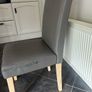 4 Dining Chairs including Black Covers Image 10