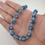 Vintage Venetian Style Evil Eye Glass Beaded Necklace Image 10