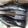 Mens Black Leather Shoes - Size 11 Image 3