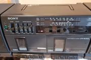 From 1986 SONY CFS-W350L Stereo Radio Double Cassette Recorder, working perfect.