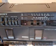 From 1986 SONY CFS-W350L Stereo Radio Double Cassette Recorder, working perfect.