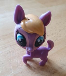 Littlest Pet Shop - Cute Purple Deer - Bobble Head - See Pics - #