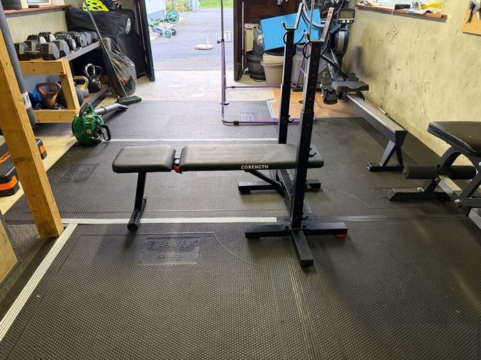 Decathlon Corength Folding Bench Press with Bar Rests