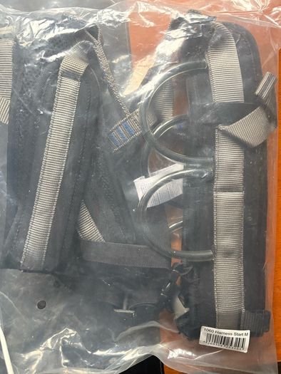 Selection of unused climbing equipment