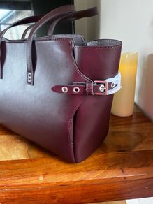 Zara Burgundy  Tote Bag