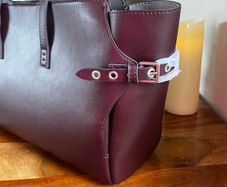 Zara Burgundy  Tote Bag