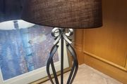 Wrought Iron Table Lamp with Shade