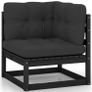 9-piece garden lounge set with cushions solid pine wood Image 3