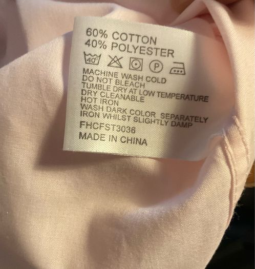 Designer Daniel Hechter Long Sleeve Dress Shirt  Pastel Pink purchased in LOUIS COPELAND rrp 50