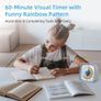 Yunbaoit Visual Timer for Kids & Adults, 60 Minute Rainbow Countdown Timer with Silent Flash Function, Time Management Tool for Classroom, Home, Kitchen, Office Image 2