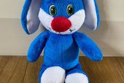 Blue Kinder Bunny Plush Toy