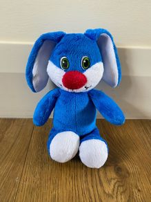Blue Kinder Bunny Plush Toy