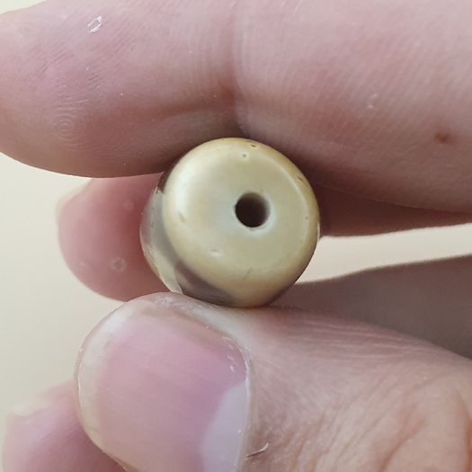Vintage Unique Pattern Himalayan Tibetan Agate Dzi Bead Amulet