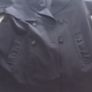 Zara limited edition navy mac/trench jacket Image 3