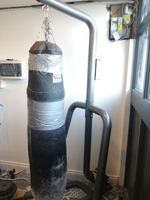 Boxing bag stand