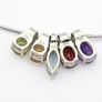 925 Sterling Silver & Gemstone Mix Necklace Image 4