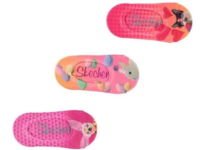 Skechers Girl's Trainer Socks, 2 x 3 Packs size 4-8.5