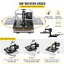 Heat Press 8 in 1 Heat Press Machine 38x38cm Heat Transfer Press 15x15Inch T-shirt Press Mulitifuctional Sublimation Machine for T-shirt Mug Hat Plate Transfer Image 2