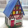 Vintage stained glass Tiffany style lamp. Image 9