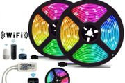 10M 5050 RGB WiFi LED Strip Lights Controller Alexa Google
