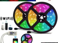 main image for ad 10M 5050 RGB WiFi LED Strip Lights Controller Alexa Google