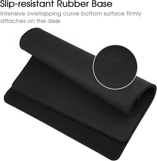 Mouse mat/Large Mouse Pad 600 300 3 mm | XL mousepad | desk mat/Gaming Mouse pad | improved precision and speed | rubber base for stable grip on smooth surfaces | table pad(60 30 Black