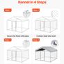 Large Outdoor Dog Kennel, 2 x 2 x 1.6 m Image 6