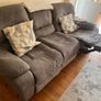 Grey Fabric 3-Seater Manual Recliner Sofa Image 2