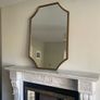 Antique brass/gold bevelled edge mirror Image 3