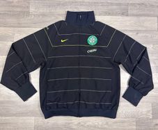 Vintage 2008 Nike Celtic Glasgow Striped Jacket Mens Medium